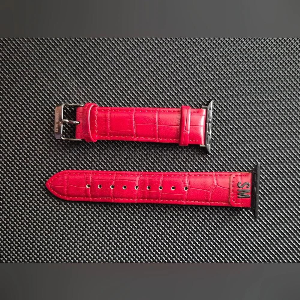 Red Steve Madden Apple Watch Band compatible with 38/40/41 mm